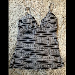 ATHLETA Ariel Tankini Swim Top M